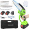 2025 Mini Chainsaw 8 Inch & 6 Inch Brushless, 2-in-1 Electric Chain Saw with 2pcs 2000mAH Battery and Charger, Lightweight Chainsaw Cordless for with Safety Lock for Garden Tree Cutting Trimming