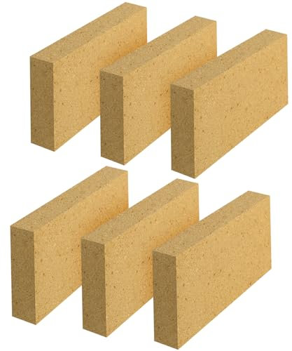 Sekcen Lot de 6 briques réfractaires