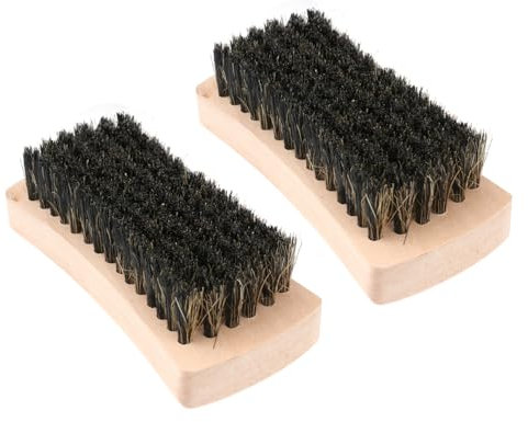minkissy Ergonomic Handle 2pcs Shoe Brush Bristle Laundry Brush for Shoes Washing Non-slip Household