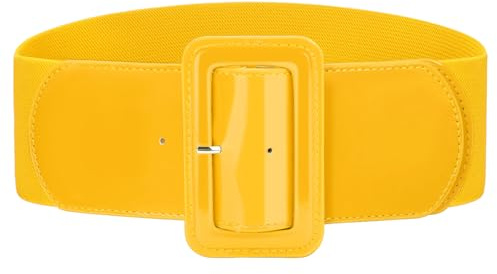 VONMELLI Breiter Elastischer Vintage Damen Gürtel - Dehnbarer Modischer Taillengürtel für Kleid