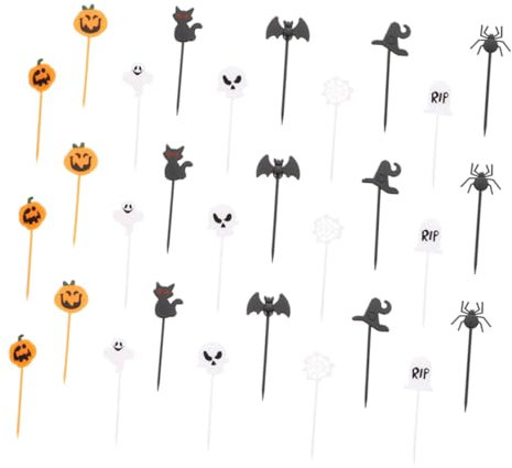 Cabilock Decoraciones Para Cupcakes Palillos Para Tartas Accesorios Para Fiestas De Halloween