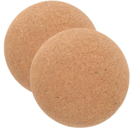TOGEVAL 2stücke Kork Massageball Für Yoga Und Muskelentspannung Rücken Nackenmassage Wiederverwendbar Und Robust