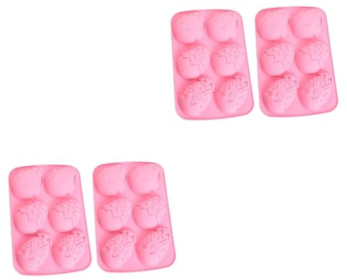 Ciieeo 2 Juegos Molde De Chocolate Cacerola Lata De Pan Cubo Bandeja Para Hornear Cuadrada Estaño Mollete Molde De Pastel De Huevo De Pascua Molde De Silicona De Pascua Rosa 2 Piezas * 2