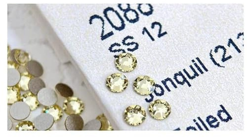 LaserGlow Premium Tooth Gems – 20 Count 2.2mm Yellow Gold Crystal Dental Jewelry – Shiny Tooth Crystals with Brilliant Reflection, Easy Application & Long-Lasting Hold