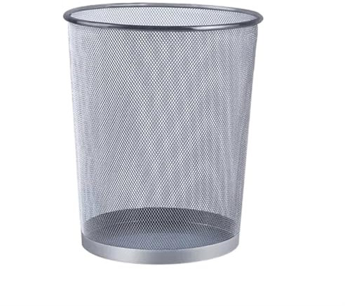 Große Kapazität Metall Mesh Mülleimer - 9L/12L/18L Haushalt Büro Papierkorb Mülleimer - Ausgehöhlter Abfalleimer für Zuhause und Büro