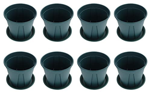SOIMISS 8ensembles Pots De Pépinière Pratiques Contenants De Plantation pour Jardinage Tasses De Pépinière Adaptées Aux Petites Fleurs Vanille