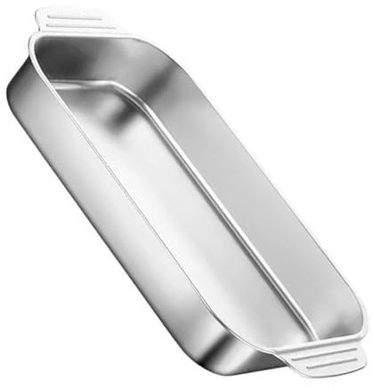 Alipis Plat Surface Antiadhésive Rectangulaire en Acier Inoxydable pour Four et Résistant Four, Cuisson Poisson Cuisine