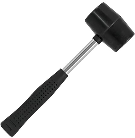 8oz Camping Mallet with Strong Steel Shaft – Lightweight Hammer for Tent Pegs, Gazebos, Tarpaulins, and Outdoor Use, Ideal for DIY, Camping, Hiking & Festivals