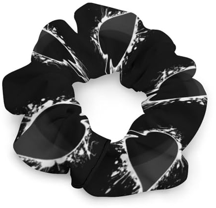 Poker A of Spades Women Ponytail Holders Satin Scrunchies Stylish Hair Elastics & Ties