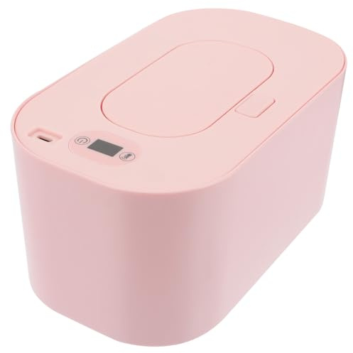 Ciieeo Scaldasalviette per USB Portatile in Abs e PP Capacità Salviette Riscaldamento Temperatura Costante Conservazione Umidità Risparmio Energetico Colore Rosa