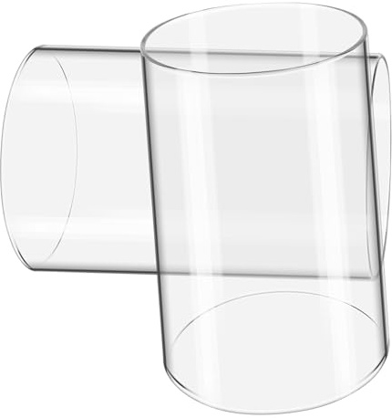 VINTORKY 2 Pezzi Copri Candele in Vetro Trasparente Paralume Cilindrico Antivento Senza Fondo Porta Candela in Vetro Temperato per Decorazioni Casa e Feste