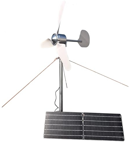 Kit generatore eolico solare portatile integrato, 120W DC12V, generazione di energia eolica, rotazione a 360 gradi, compatto e leggero