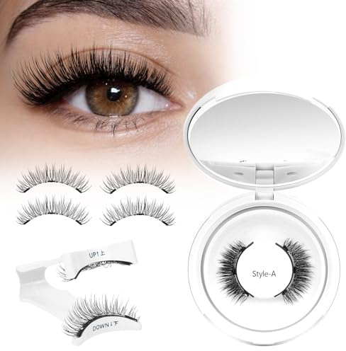 Higu clace Magnetische Wimpern,Magnet Wimpern Ohne Eyeliner,Magnetische Wimpern mit Applikator,Wimpern Magnetisch Natürlicher Look,Kein Kleber erforderlich Wimpern Magnetic(STYLE-A)