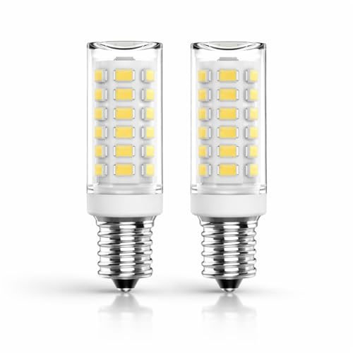 HARRFUNN E14 LED Bulb, 3W SES Screw, 250 Lumens, Pack of 2, for Fridge, Cooker Hood, Salt Lamp, Ceiling, Non-Dimmable, 28W Equivalent (Cool White 6000K)