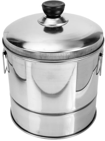 SHINEOFI Vaporera de Arroz al Vapor de Acero Inoxidable 20 CM para 1-2 Personas Cubo para Arroz Cocido Utensilio de Cocina Multifuncional para Sushi y Vapor Accesorio Resistente y Fácil