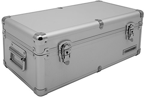 anndora Aluminium - Rahmenkoffer - Transport-Box - Koffer in Silber mit 19 Liter Fassungsvermögen - Werkzeugkiste abschließbar - 48 x 26,5 x 20 cm