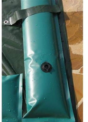 Tubolare Salsicciotto Tubolari Perimetrali Rinforzati in PVC Verde per Telo di Copertura Invernale per Piscina - Lunghezza MT. 2 da 480 Gr / Mq - RESISTENZA MAGGIORATA