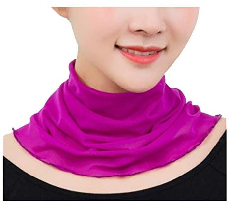 Cheerlife Damen Schal Loop Schal Tuch Halstuch Schlauchschal viele Farben Leicht Rundschal Seidenschal Kragen Frühling Herbst Winter Accessoire Lila