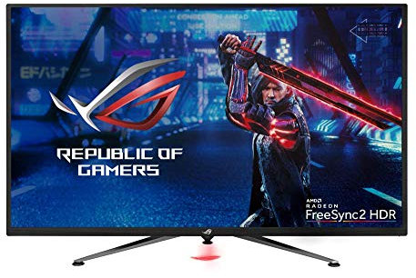 ASUS ROG Strix XG438Q HDR Large Gaming Monitor 43-Inch, 4K (3840 x 2160), 120 Hz, FreeSync 2 HDR, Displayhdr 600, Dci-P3 90%, Shadow Boost, 10W Speaker*2, Remote Control, Black