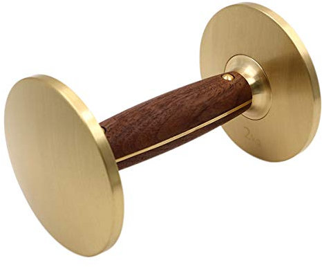 Dumbbells Männliche und weibliche Fitnesszubehörteile für den Haushalt Messing-Hanteln aus Holz, optionale tragbare Anti-Rost-Hanteln mit Mehreren Standards (1-5 kg)