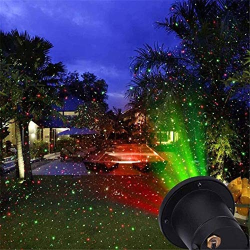 NanXi Solar Christmas Projector lights, Red and Green Garden star gazing, outdoor landscape lighting for Christmas, Halloween, holiday