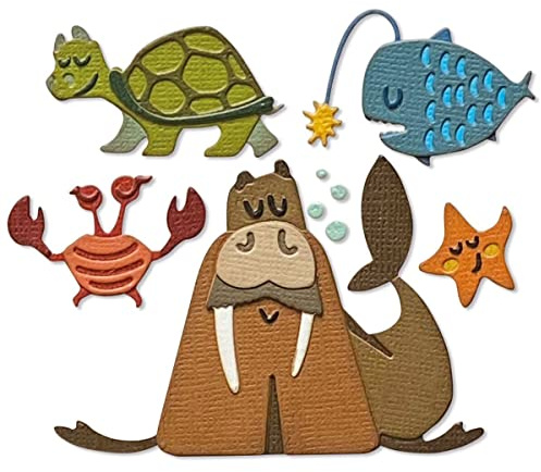 Sizzix Thinlits Stanzschablone 665378 Unter dem Meer #2 Colorize by Tim Holtz 23er Packung