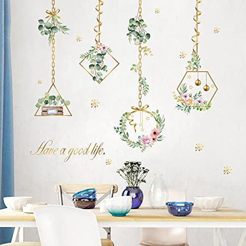 Pot Plante Stickers Muraux DIY Pot Culture Fleurs Stickers Muraux pour Maison Salon Chambre Cuisine Décoration