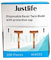 Justlife Disposable Razor Twin Blade with Protective Cap Box of 100