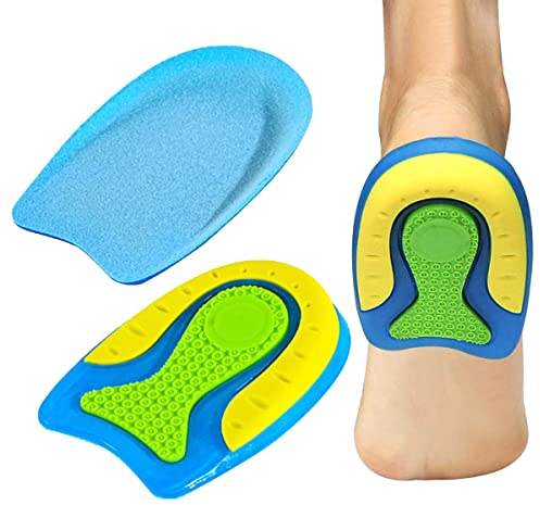 Solette Per Tallone, Talloniera in Gel di Silicone Per Proteggere Gli Speroni Del Tallone, Fascite Plantare, Riduzione Degli Urti e Alleviare il Dolore (1 Paio, S(35-39))