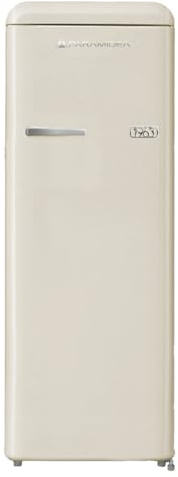 PYRAMIDEA Réfrigérateur Vintage Coloré Crème Simple Porte Ventilé 240 L Bruts (218 L Nets) MAMBO2401C