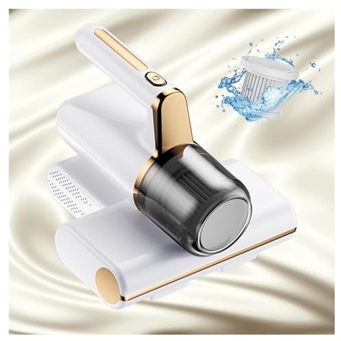 BesBet Aspirador De áCaros del Polvo, Elimina El 99,9% De AléRgenos Y áCaros del Polvo Aspiradora Sofa VibracióN De Alta Frecuencia, IluminacióN Ultravioleta Aspiradora Acaros,White