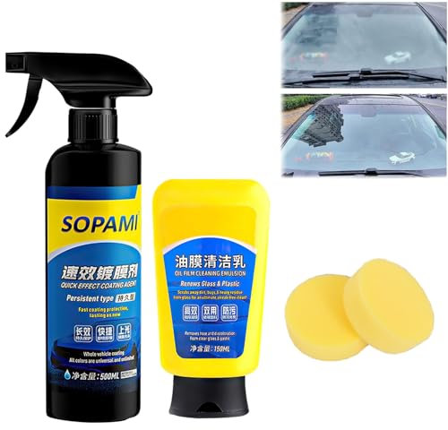 Oil Film Emulsion Glass Cleaner,Car Quick Effect Coating Agent,Windshield Cleaner Tool