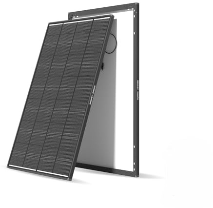 Renogy Panel solar ShadowFlux de 200 W antisombreado tipo N, módulo fotovoltaico de 200 W, 12 V, 25%, panel solar de alta eficiencia para caravanas, casas, balcones, barcos, techos agrícolas