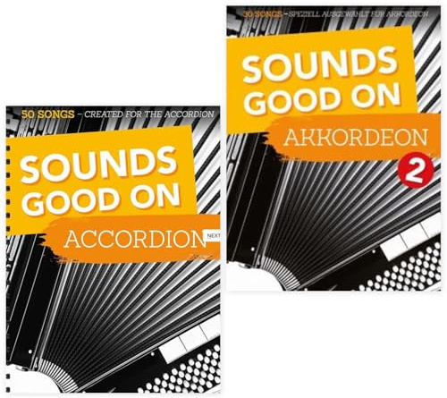 Sounds Good On Accordion Band 1 und Band 2 (BOE 7902, BOE 7941, 9783865439963, 9783954562060) + Soundman-Notenheft + 2 Notenbleistifte (Starterset)