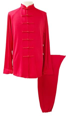 Enigmaire Unisex Kung Fu Uniform Set,Damen Herren Tai Chi Trainingsanzug,Kung Fu Anzug Traditionelle Chinesische,Langlebig,Geeignet FüR Tai-Chi,Qigong,Kampfsport