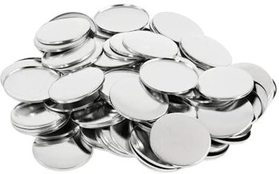 100 st nyckelringsknapptillverkningstillbehör dubbelsidig nyckelring i metall for 25 mm, 32, 37 knappmaskin for märkesknappar Tillräckliga uppsättningar(100Pcs 25mm)