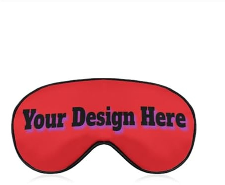 Personalisierte Schlafmaske, Individuell Gestaltbar Mit Foto/Text/Logo – Blickdichte Schlafmaske Für Damen Und Herren – Ideal Für Reisen Und Verstellbar