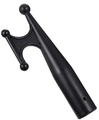 MOBUTOFU Nylon Bootshaken Ersatzaufsatz Schwarz für Yacht Kajak Boot Hakenkopf Befestigung Kompatibel mit 28mm Teleskopstange Langlebiger Robuster Haken für Bootszubehör und Wassersport