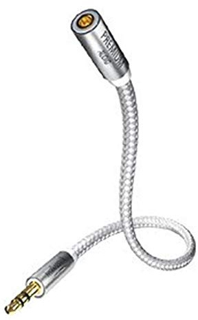 Inakustik 00410202 Audiokabel 2 m 3.5mm silber, weiß