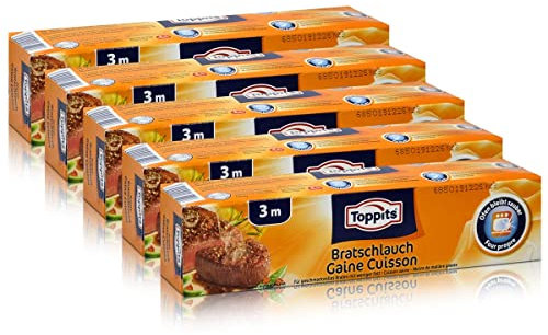 5x Toppits Aroma Bratschlauch 3m - ist backofenrein
