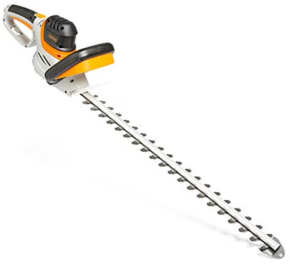 VonHaus Hedge Trimmer Corded – Electric Cutter for Hedges, Bushes, Branches, Shrubs – 710W Motor, 61cm Blade, Dual Action Blades, 10m Cable, Blade Cover, Lightweight, Soft Grip Rotating Handle