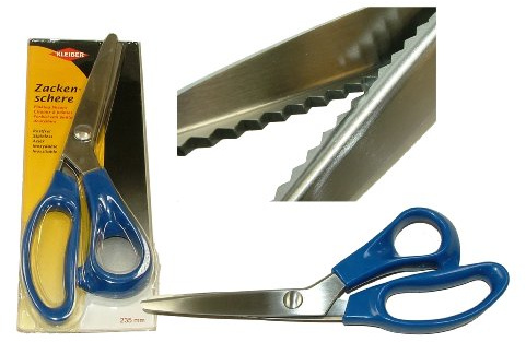 Kleiber + Co.GmbH Zacken-Schere, Kunststoff, blau
