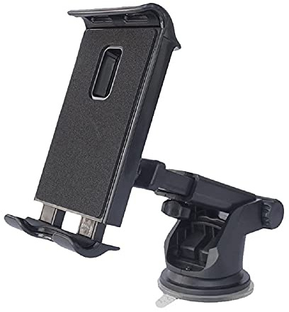 DEMCERT Cell Phone Car Holder for Samsung Galaxy Z Fold 4, Z Fold 5, Z Fold 6, Z Fold 7, Strong Sticky Gel Pad with One-Touch Design Dashboard Car Phone Holder Compatible with Galaxy Z Fold 7 (Black)