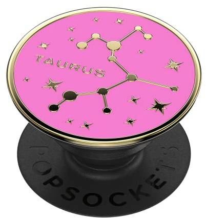PopSockets Phone Grip with Expanding Kickstand, Adhesive Grip, Enamel - Zodiac Taurus