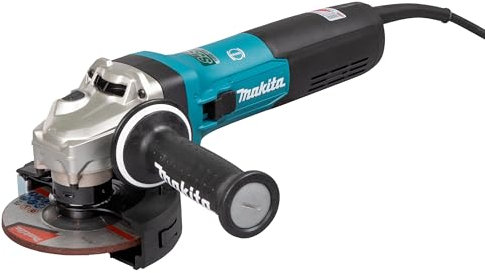 Makita GA5091X01 Winkelschleifer 125 mm, 1900 W, mit Bremse, Schiebeschalter und Elektronik