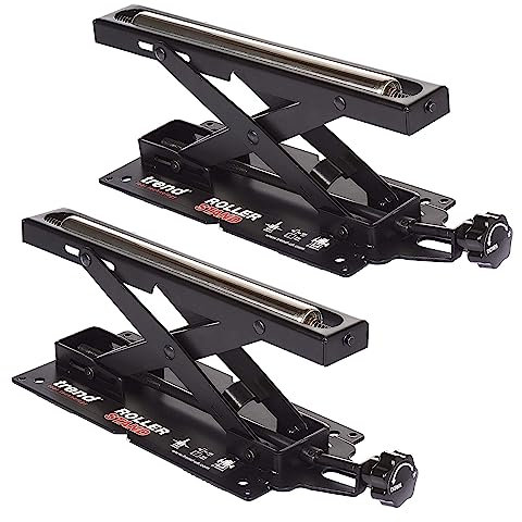 Trend Doppelpack Verstellbare Kappsägen-Rollenständer, Kugelgelagerte Rolle, Höhenverstellbar, Modell R/STAND/A/2
