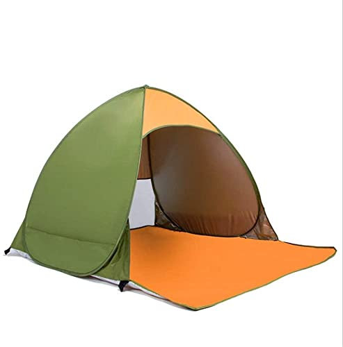 GGZONE Familienzelt, Außenmarkise, Sonnenzelt, tragbar, Strand-Sonnenzelt für Camping, Zelt für 2–3 Personen, Außenzelt, Happy House (grün, 145 x 165 x 110 cm) Beautiful Scenery