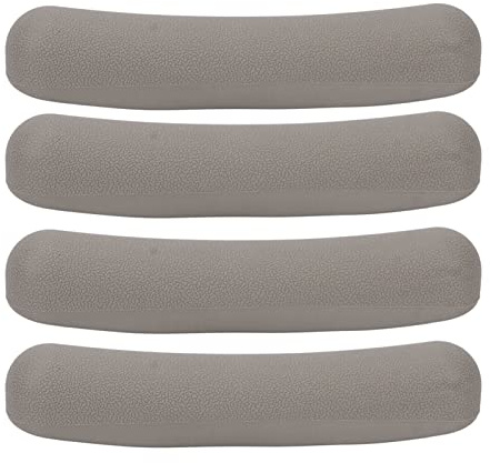 DADEA 4 Pezzi Cuscinetti per Stampelle, Cuscini per Stampelle Superiori in Schiuma Comfort di Ricambio, Cuscinetti per Stampelle per Ascelle Design con Superfici Strutturate, Forniscono Comoda(Grigio)