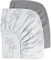 Sábana de Muselina, 100% Algodón, para Colchón Estándar de Cuna y Colchón de Cama Infantil, 60 x 120cm/70 x 140cm, para Cuna de Viaje, Sabana Bajera Cuna Ajustables para Cama Auxiliar(Gris Coco)