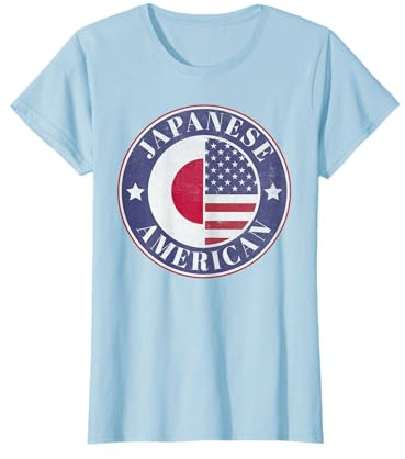 Proud Japanese-American Badge - Japan Flag T-Shirt